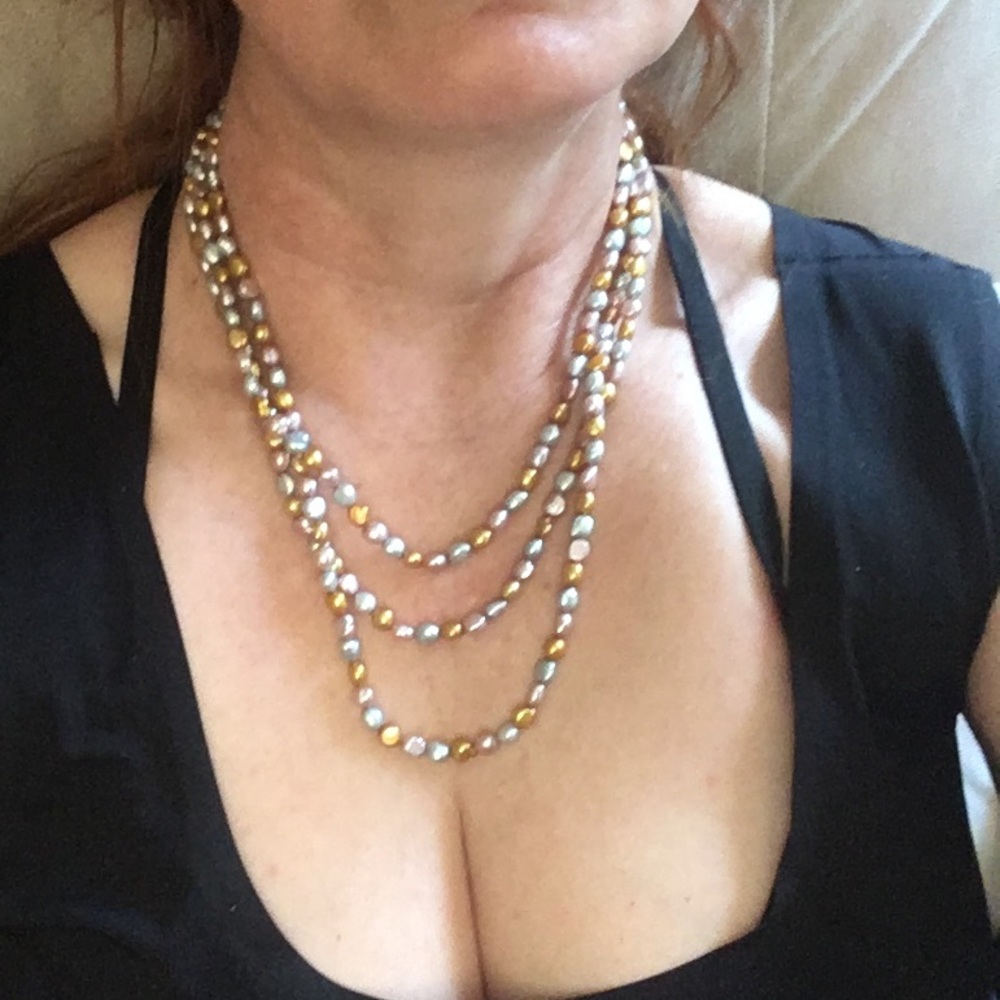 🌟Opera Length Multicolored Pearl Set - Picture 8 of 8